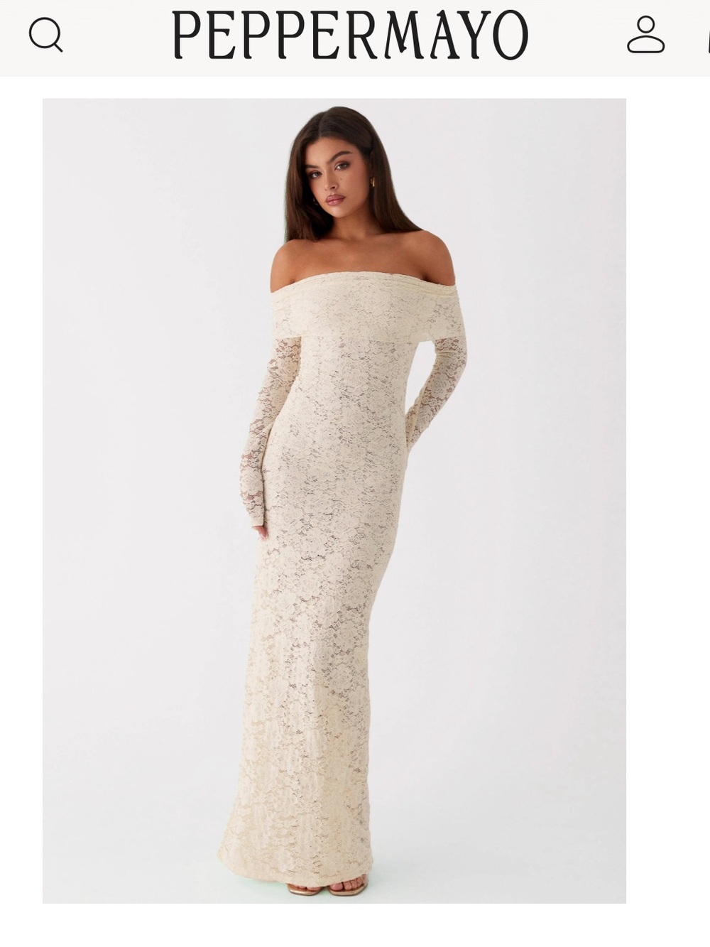 Peppermayo Yours Always Lace Maxi Dress